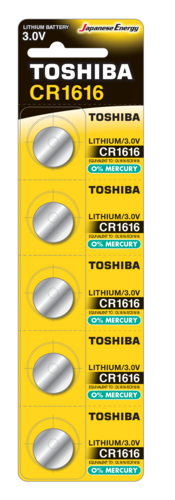 Bateria Toshiba CR1616 - blister 5szt 1