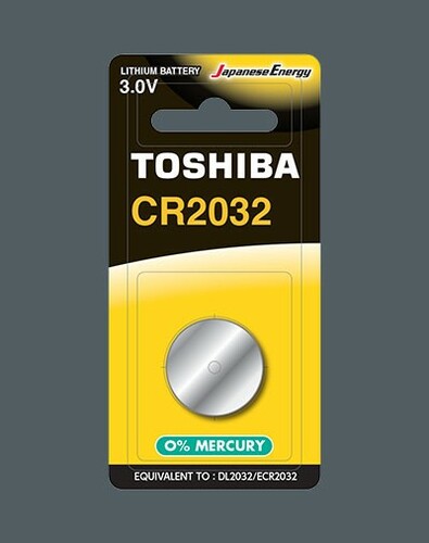 Bateria Toshiba CR2032 - blister 1szt 1
