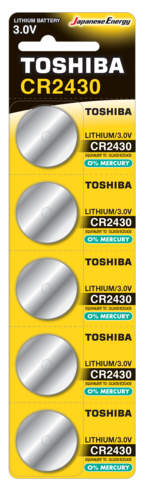 Bateria Toshiba CR2430 - blister 5szt 1