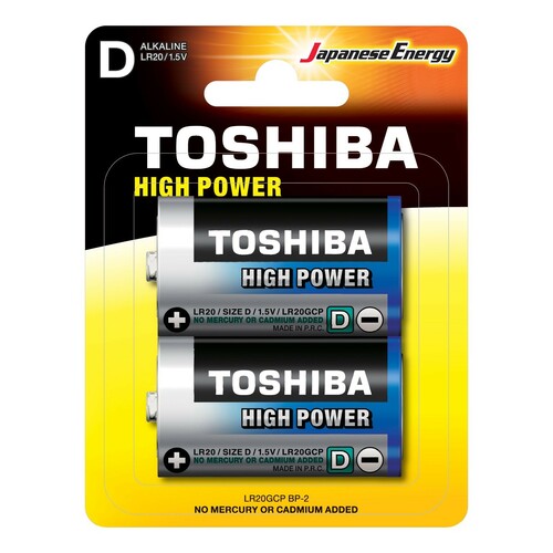 Bateria Toshiba LR20 alkaliczna High Power B1 K20/P120 1