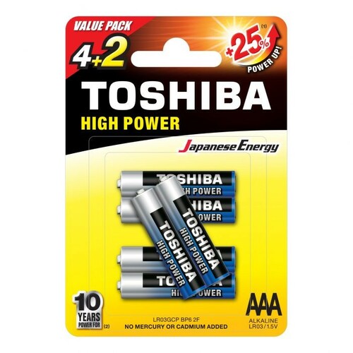 Bateria Toshiba LR3 B6 4+2 high power 1