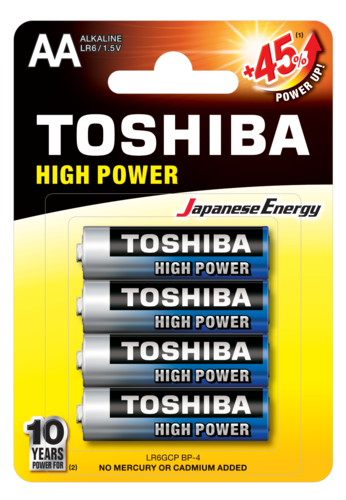 Bateria Toshiba LR6 B4 high power 1