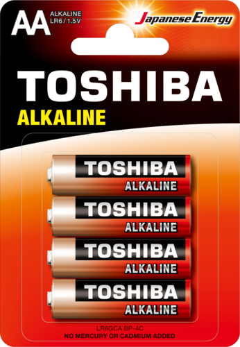 Bateria Toshiba LR6 B4 red alkaline blister 1