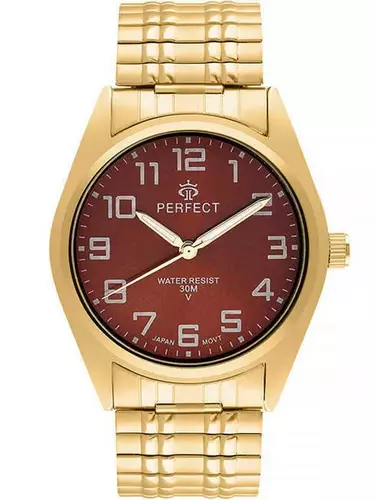 PERFECT GUMKA MĘSKA GOLD X018-14 tarcza brązowa 1