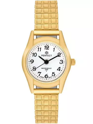 PERFECT GUMKA Damska  XD133-02  GOLD tarcza biała 1