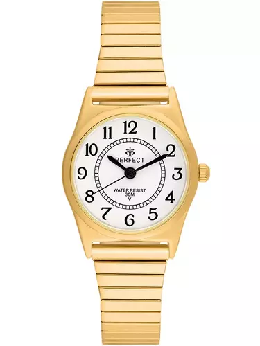 PERFECT GUMKA Damska GOLD  XD165-03  tarcza biała 1