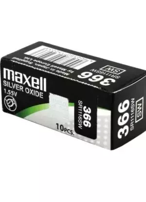 Bateria srebrowa Maxell SR 1116SW 366 - opakowanie 10szt 1