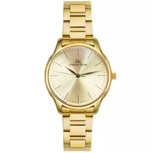 Zegarek Jordan Kerr C4018 stalowy  GOLD 1