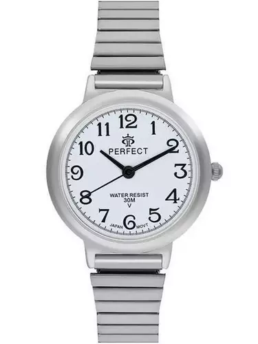Zegarek PERFECT gumka damska silver XD283-01 1