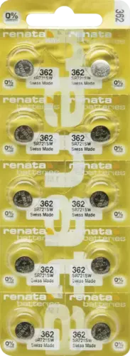 Bateria srebrowa Renata SR721SW / 362.MP-E Gold - blister 10 szt. 1
