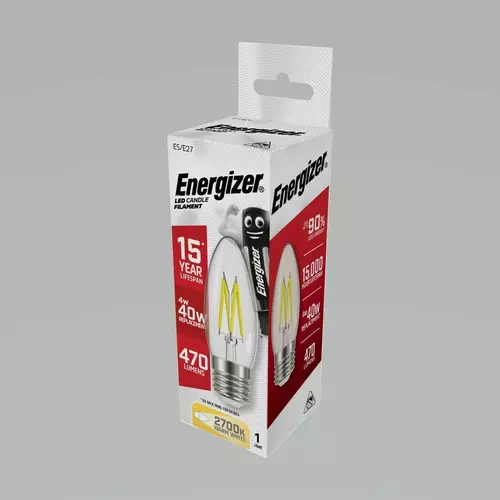 Żarówka LED Energizer FILAMENT CANDLE E27 470LM 4W/40W 1
