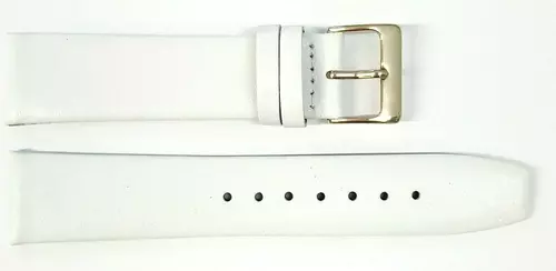 Pasek Chermond A132 Biały Klamra Złota 20mm 1