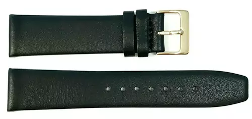 Pasek Chermond A132 Czarny Klamra Złota 22mm 1