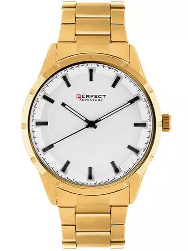 Zegarek Perfect M145-04 GOLD TARCZA SILVER 1