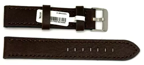 Pasek Chermond A179L CIEMNO-BRĄZOWY 22MM 1