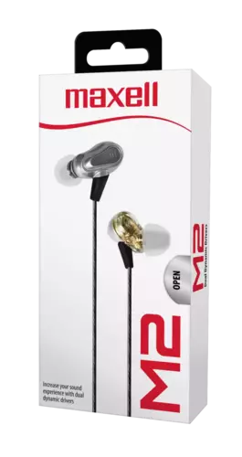 Słuchawki MAXELL MLA EB-PRO M2 Dual Driver Earbuds silver 348220 1
